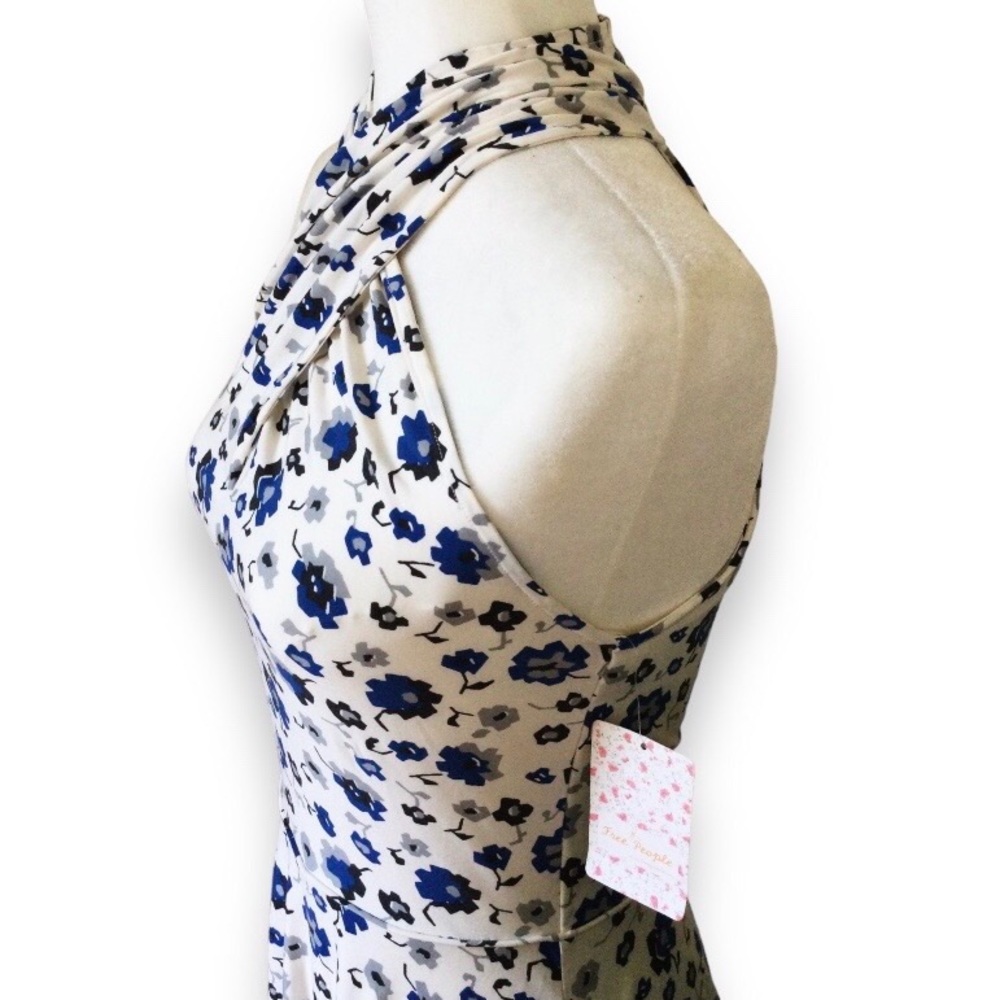 🎉HP🎉 FREE PEOPLE Crisscross Halter Floral Mini Dress – Small – NWT - Picture 5 of 15